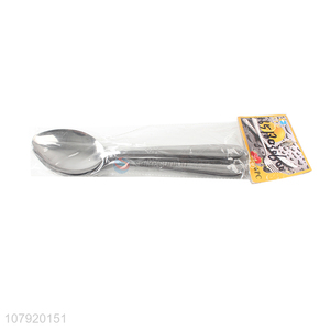 New product reusable stainless steel metal dinner table spoon wholesale