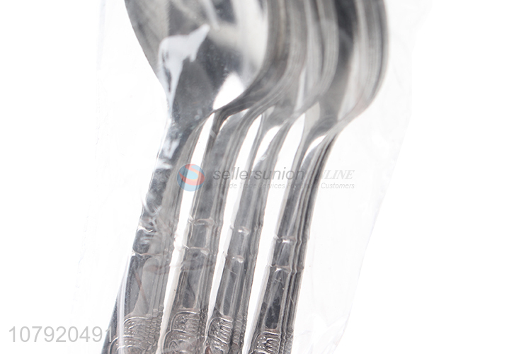 Online wholesale stainless steel flatware table spoon restaurant dinner spoon