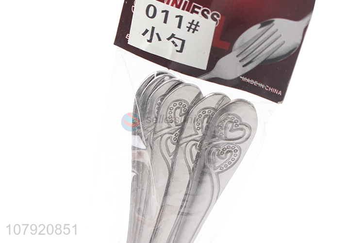 Factory supply stainless steel cutlery dinner spoons for food dessert