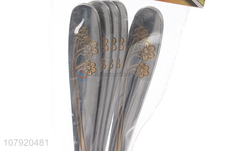 Good quality reusable stainless steel metal dinner table spoon wholesale