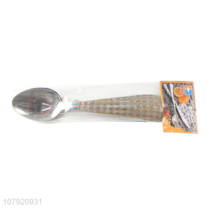 New arrival reusable stainless steel metal dinner table spoon wholesale