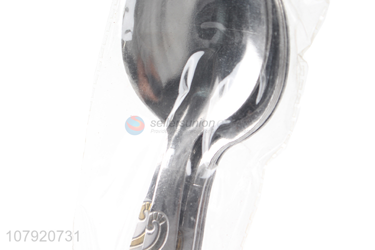 Wholesale cheap stainless steel flatware table spoon restaurant dinner spoon