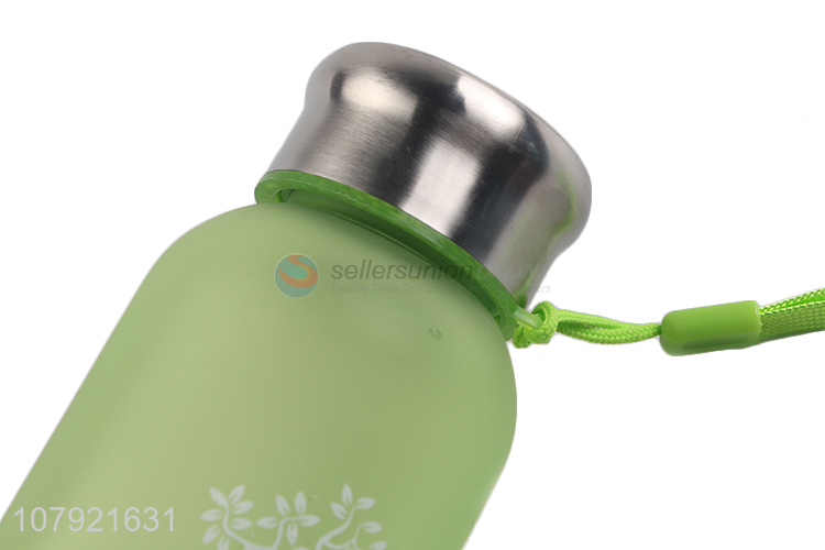 Fashion style green plastic 500ml water bottle drinking cup wholesale