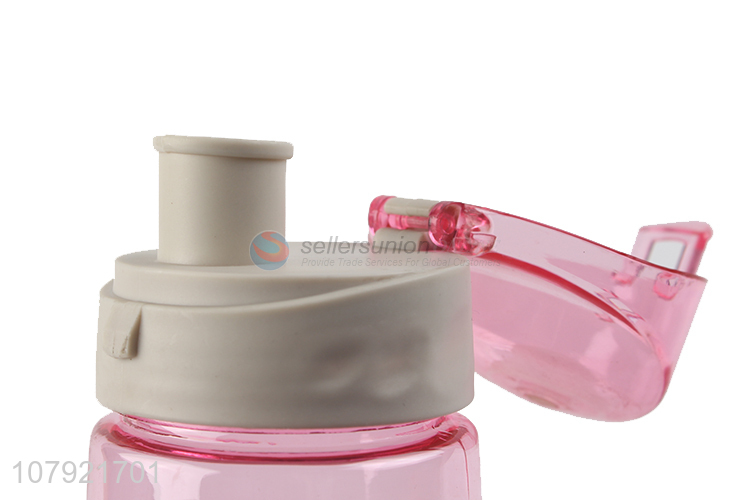 Factory direct sale transparent travel sports 600ml water cup bottle