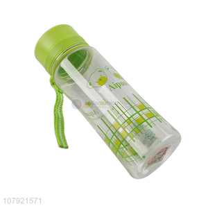 Cute design plastic transparent large capacity 800ml water bottle cup