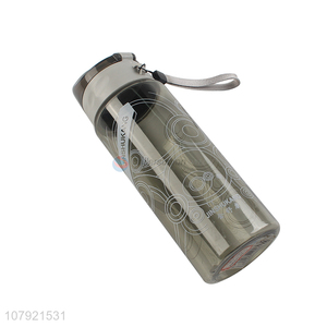 New design portable plastic 600ml sports water bottle with rope