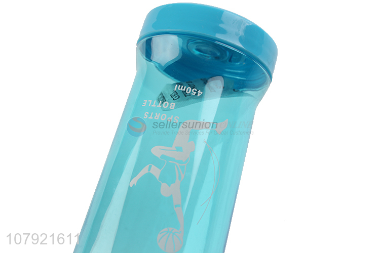 New product plastic portable 450ml water cup drinking bottle with rope