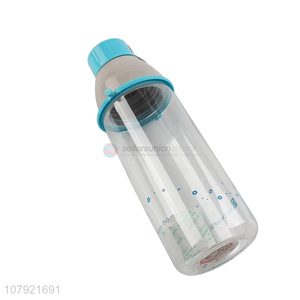 Top sale transparent plastic 600ml travel water cup drinking bottle