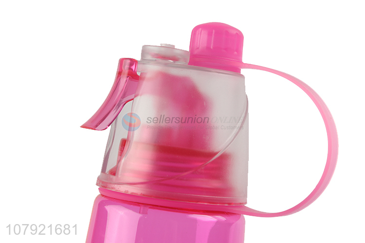 Fashion products rose red sports outdoor 600ml water cup bottle for sale