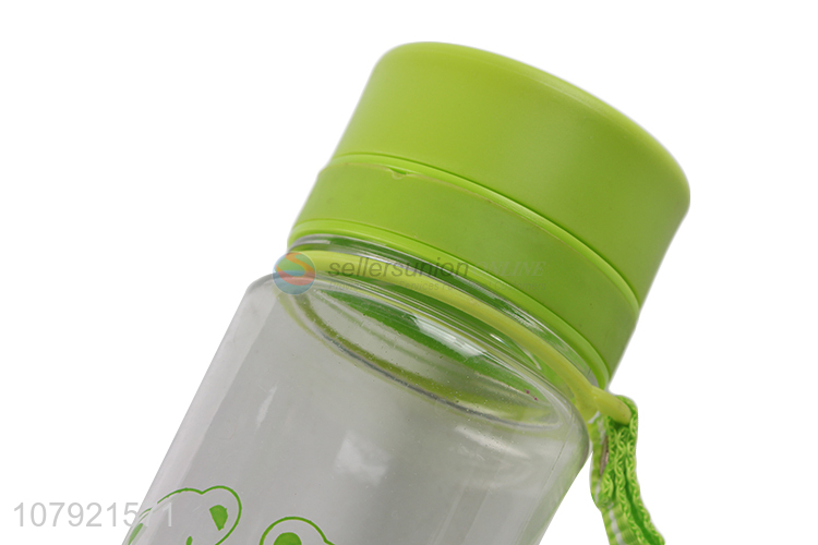 Cute design plastic transparent large capacity 800ml water bottle cup