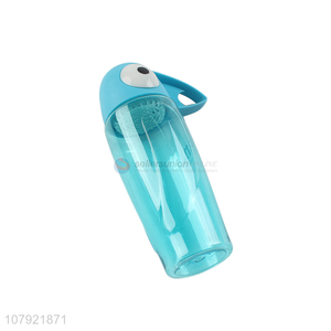 Creative beak design blue plastic portable water cup with filter