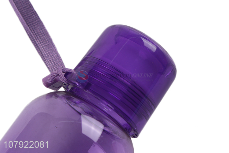 Good wholesale price purple plastic sports portable water cup