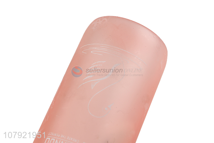 Factory wholesale orange plastic frosted portable water bottle