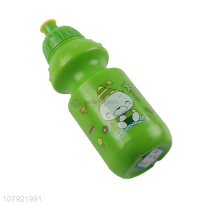 Creative design green cartoon gourd children water bottle