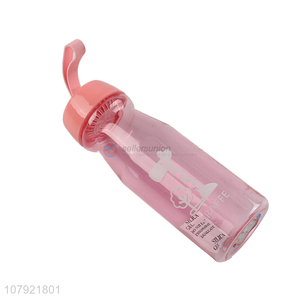 New arrival pink cartoon plastic drinking cup for children