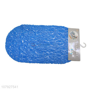 Low price top quality blue household non-slip bath mat wholesale