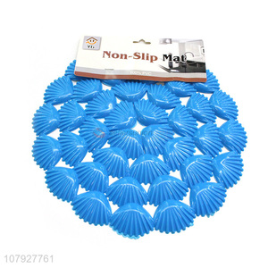 Factory price blue pvc eco-friendly bathroom non-slip bath mat for sale