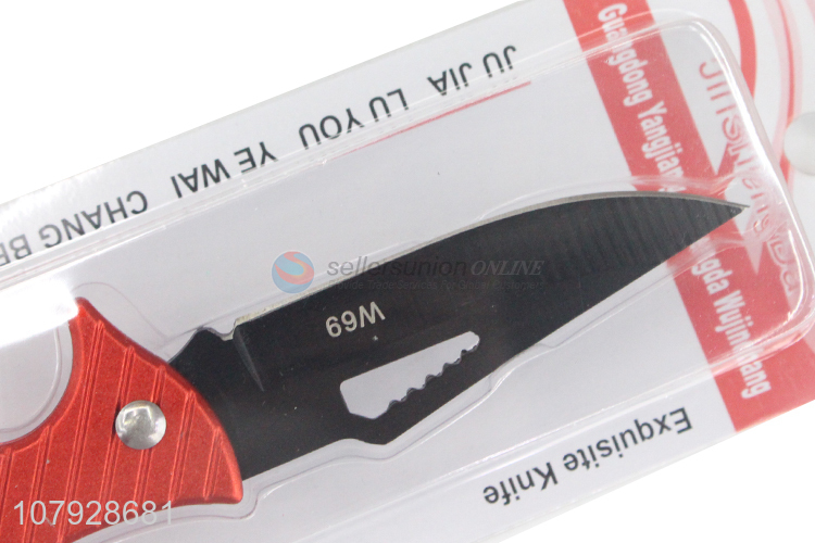 High quality stainless steel blade survival camping pocket knife