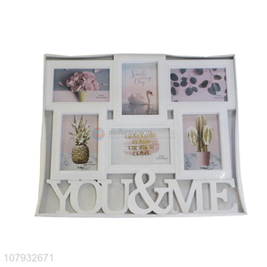 Wholesale combination collage modern photo frames with six openings