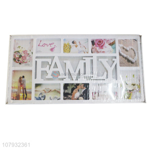 China factory rectangular plastic family combination photo frame