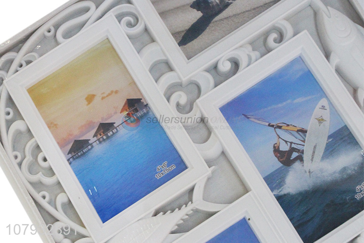 Top quality creative design plastic collage picture photo frame set