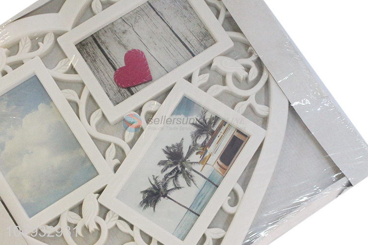 New arrival heart shape plastic collage photo frame with top quality