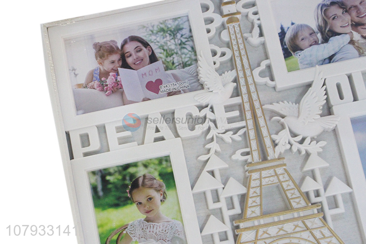 Best selling durable family collage photo frame set with four openings