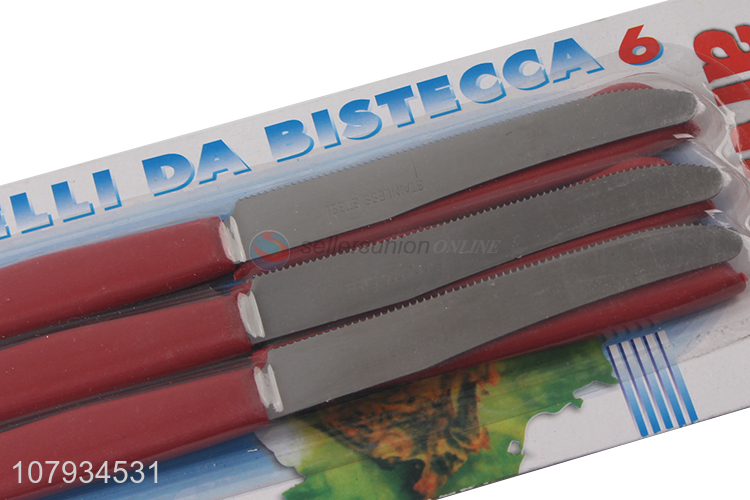 Wholesale 6 Pieces Fruit Knife Multipurpose Stainless Steel Knife