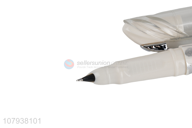 New arrival white signature fountain pen student writing pen