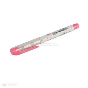 Good quality simple plastic writing pen with ink sac for students