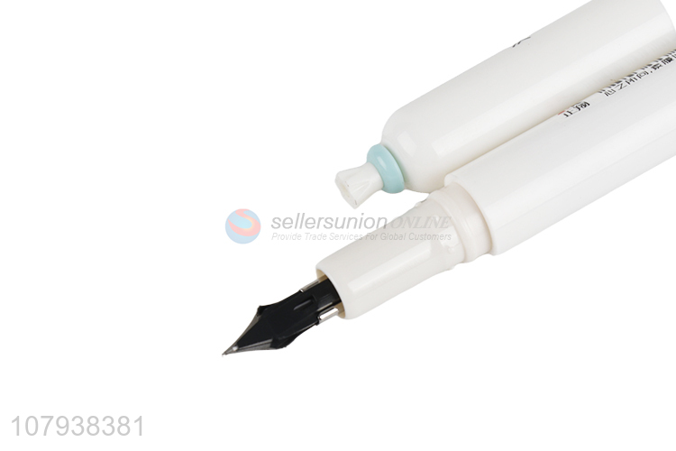 China wholesale white plastic creative writing pen for students