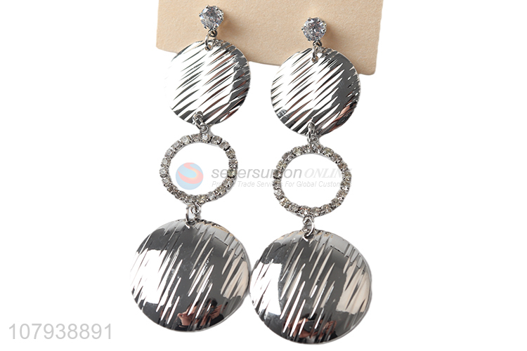 Factory supply women decorative jewelry long stud earrings for sale