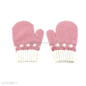 New Style Winter Knitted Gloves Fashion Mitten For Women