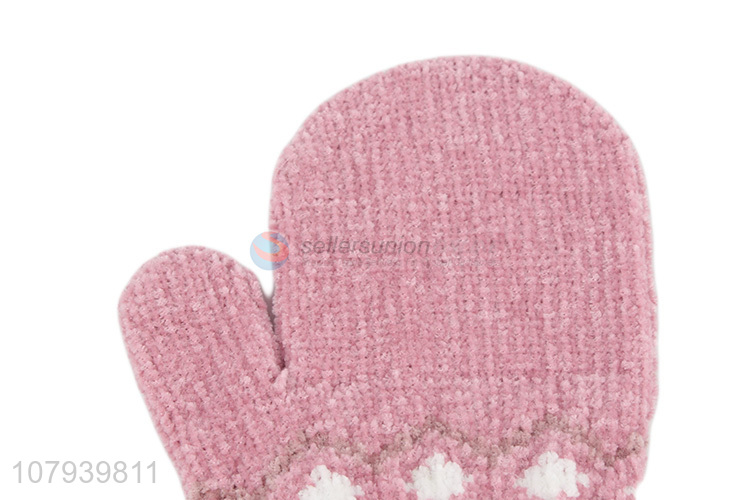 New Style Winter Knitted Gloves Fashion Mitten For Women