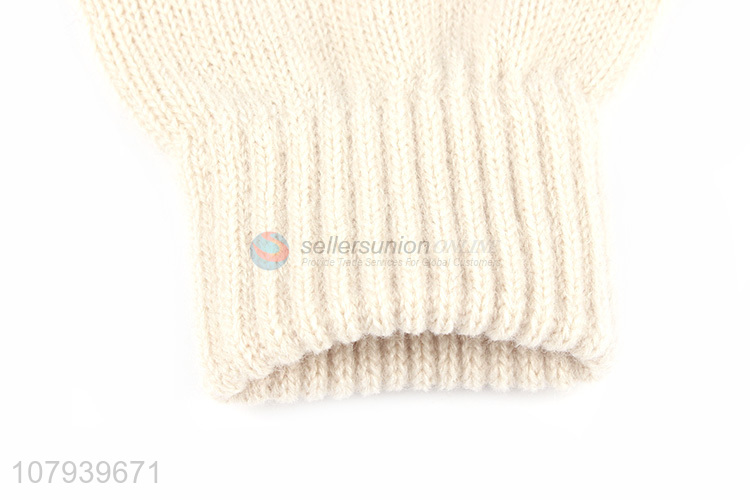 Custom Ladies Knitted Warm Gloves Popular Winter Touch-Screen Gloves