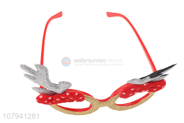 Fashion Design Antlers Glasses Custom Christmas Decoration Glasses