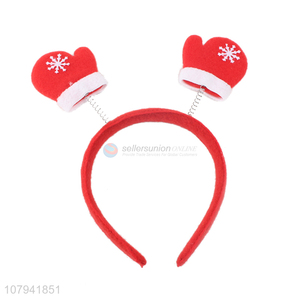 Cute Gloves Head Band Plastic Hair Hoop For Christmas Decoration