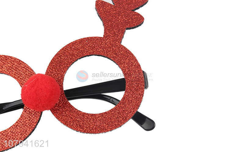 Hot Selling Fashion Antlers Glasses For Christmas And Party Decoration