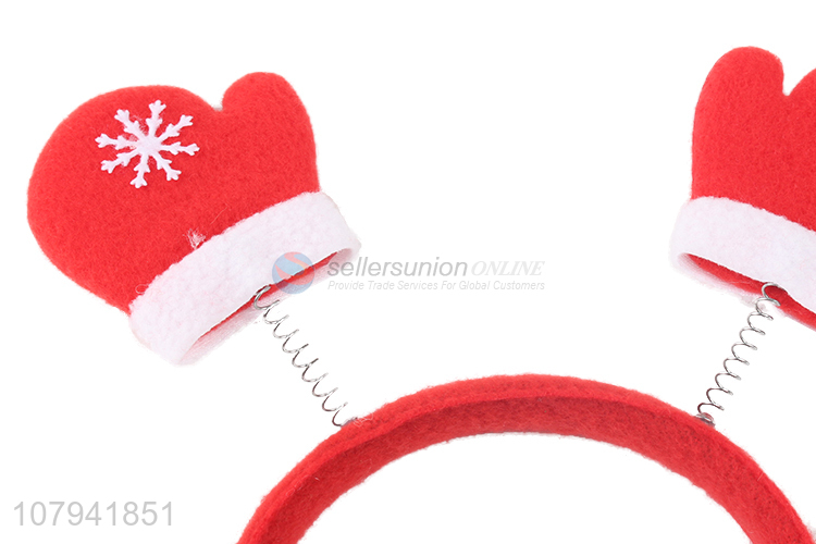 Cute Gloves Head Band Plastic Hair Hoop For Christmas Decoration