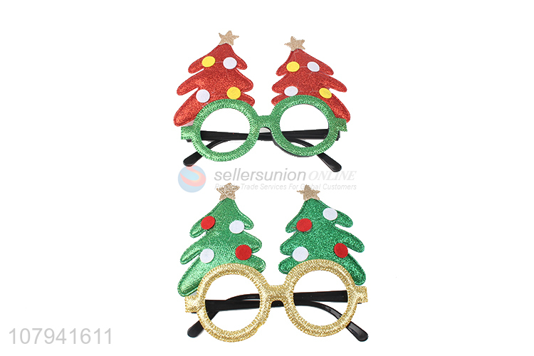 Good Quality Colorful Christmas Tree Glasses Best Party Dress Up Glasses