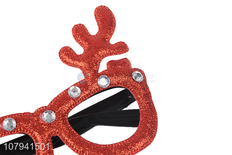 Cute Design Antler Glasses Christmas Decorative Glasses For Kids