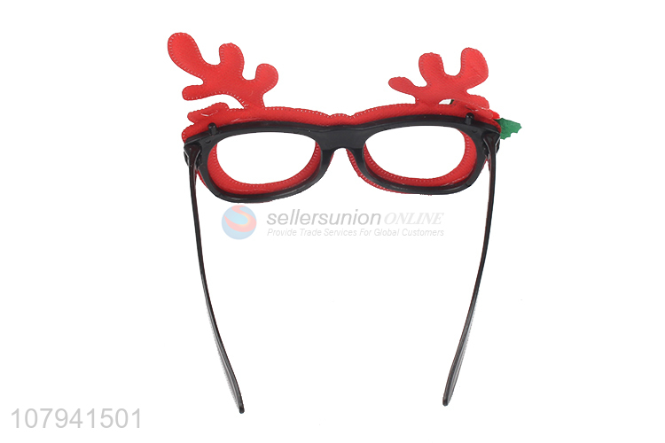 Cute Design Antler Glasses Christmas Decorative Glasses For Kids