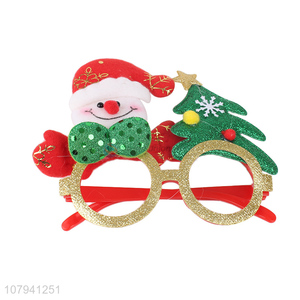 Hot Selling Christmas Party Decoration Snowman Glasses