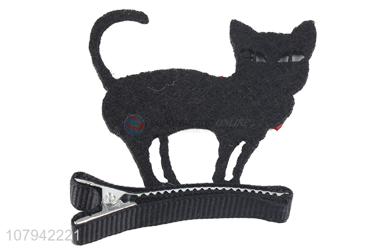 Best Quality Black Cat Hair Clips Cute Hairpin For Sale