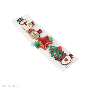 Hot Selling 5 Pieces Christmas Hair Pins Set For Christmas Decoration