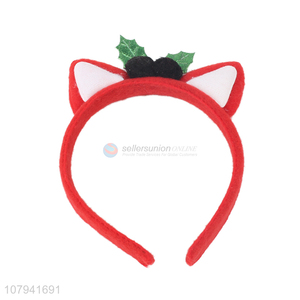 Cute Design Cat Ear Head Band Christmas Design Hair Hoop