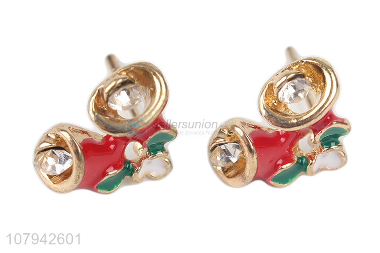 Good Sale Christmas Bell Stud Earring Fashion Ear Stud