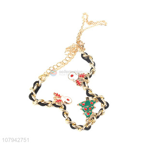 New Arrived Christmas Gift Christmas Elk Christmas Tree Charm Bracelets