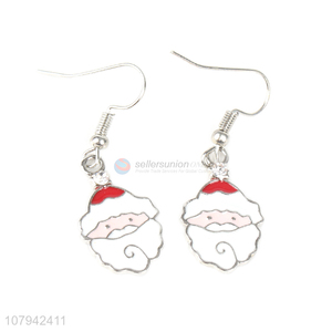 Good Quality Santa Claus Pattern Pendant Earring Ladies Ear Ring