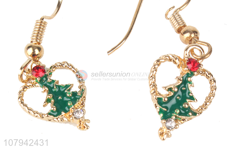 Latest Christmas Tree Heart Shape Pendant Earring For Sale